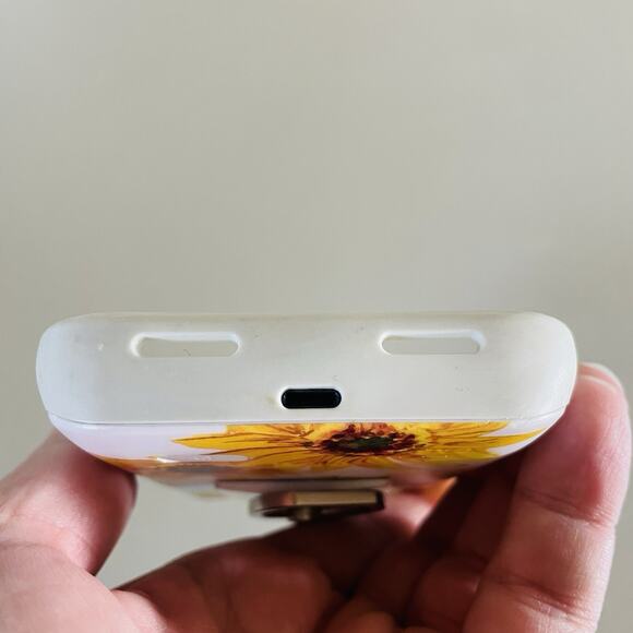 🍒 EUC Casely iPhone 12 Pro Max Battery Power Bank Charging Case W/Ring Sunflower - Picture 6 of 6